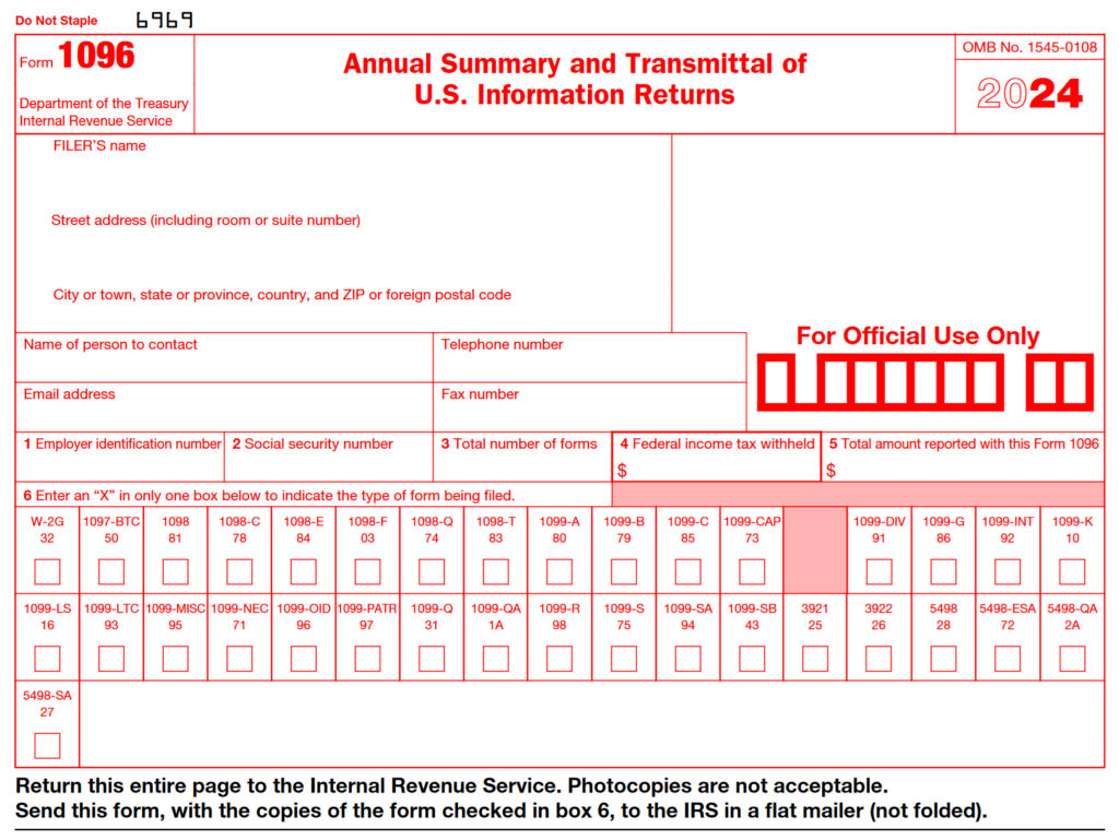 Form 1096